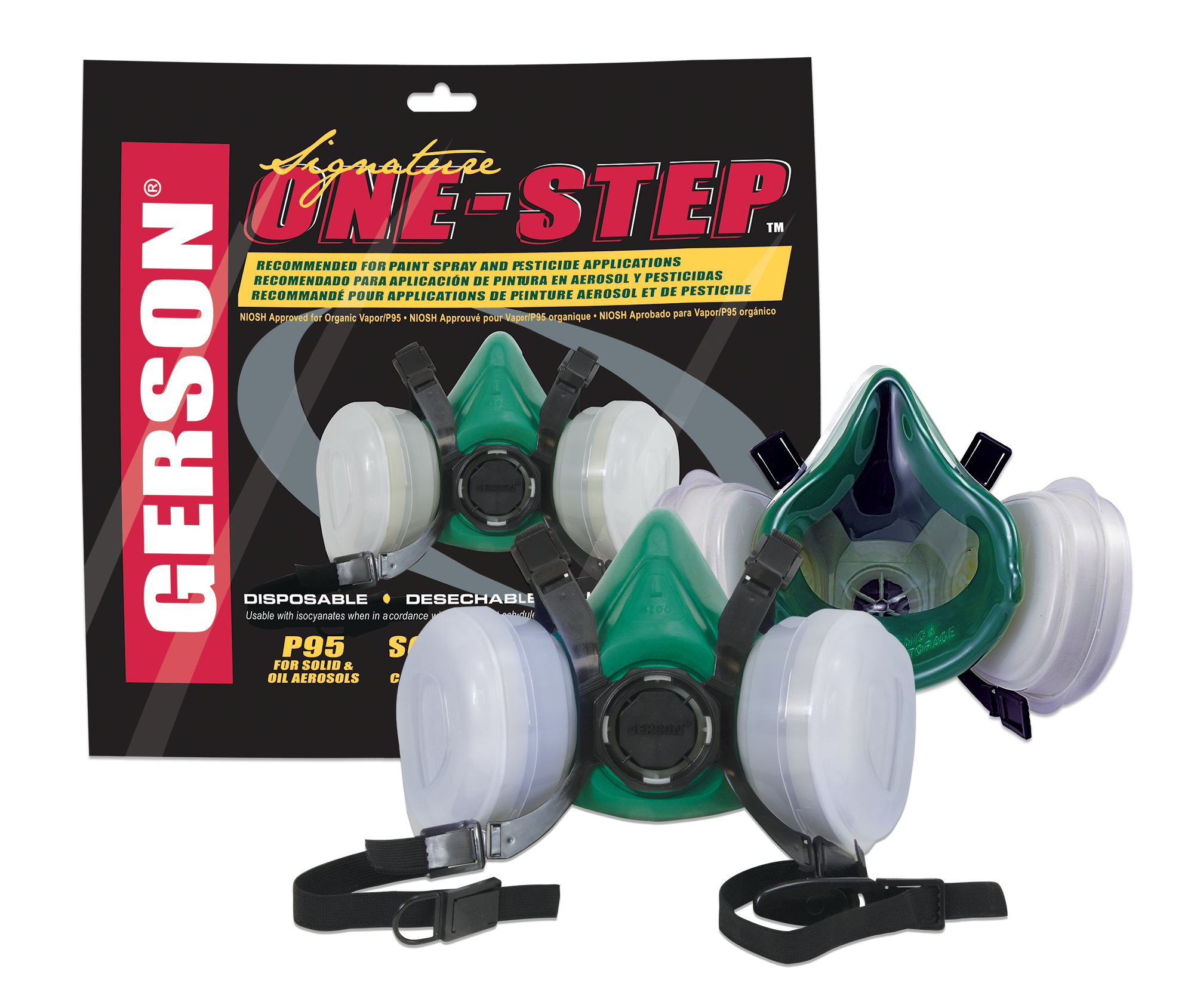 One-Step™ Disposable Kit – TPE Half-Mask with OV-P95